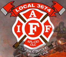 Clark County Firefighters 3674 logo