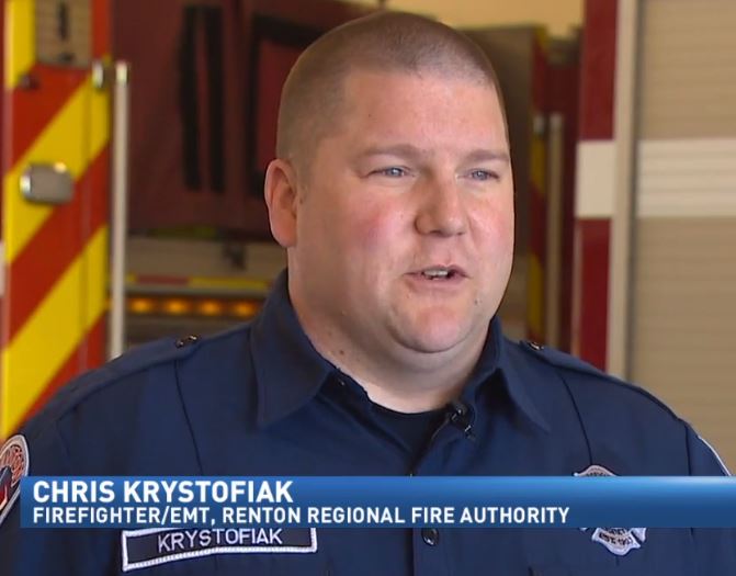 Off Duty Fire Fighters Treat Passenger on Alaska Airlines Flight