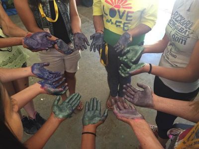Camp-Eyabsut painted hands