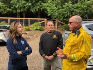 Jeff Wainwright, Hilary Franz and Rick Swan at IAFF Interface training