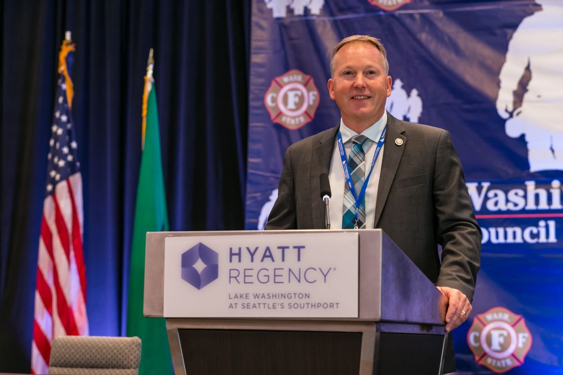 WSCFF President Dennis Lawson addresses 2019 Convention