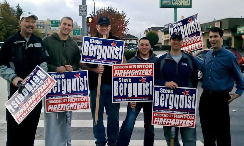 Political action sign holders